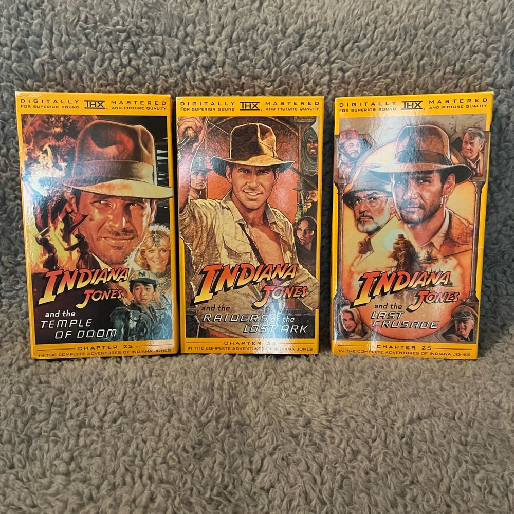 Indiana Jones Trilogy VHS Box Set- Collectable- RARE - Picture 5 of 6